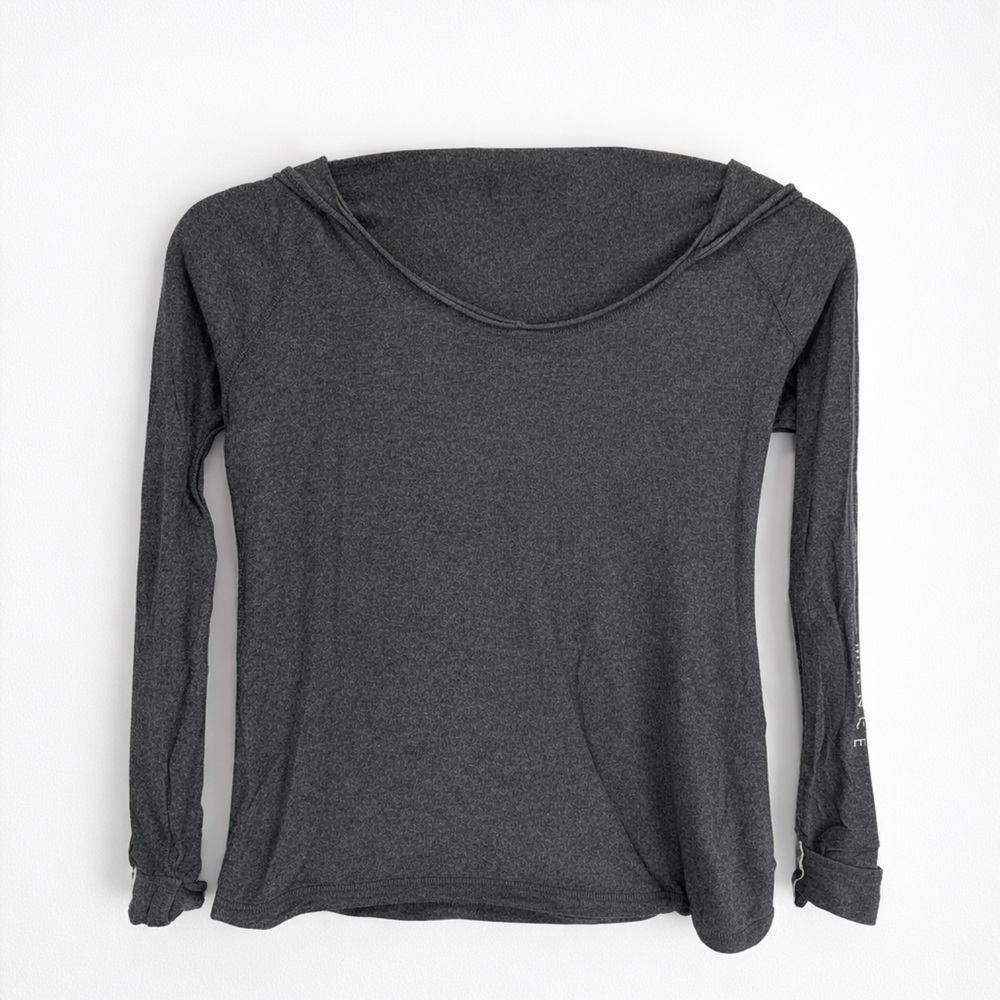 AS-IS Calvin Klein Gray Long Sleeve Shirt with‎ Hood – Size Small